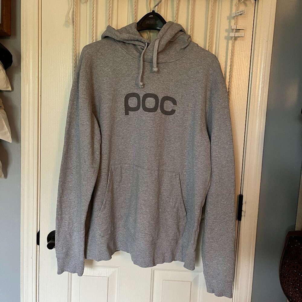 LN POC Grey Gray Hoodie Sweatshirt XL